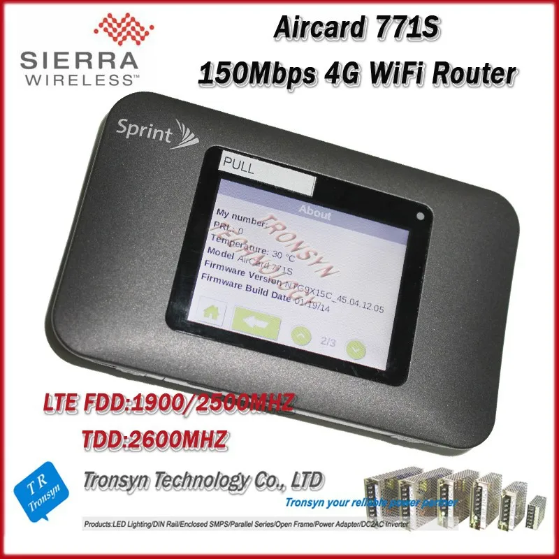 Оригинальный разблокировать 150 Мбит Sierra радио AirCard 771 S LTE 4G мобильную точку доступа Поддержка LTE FDD 1900/2500 мГц и TDD 2600 мГц