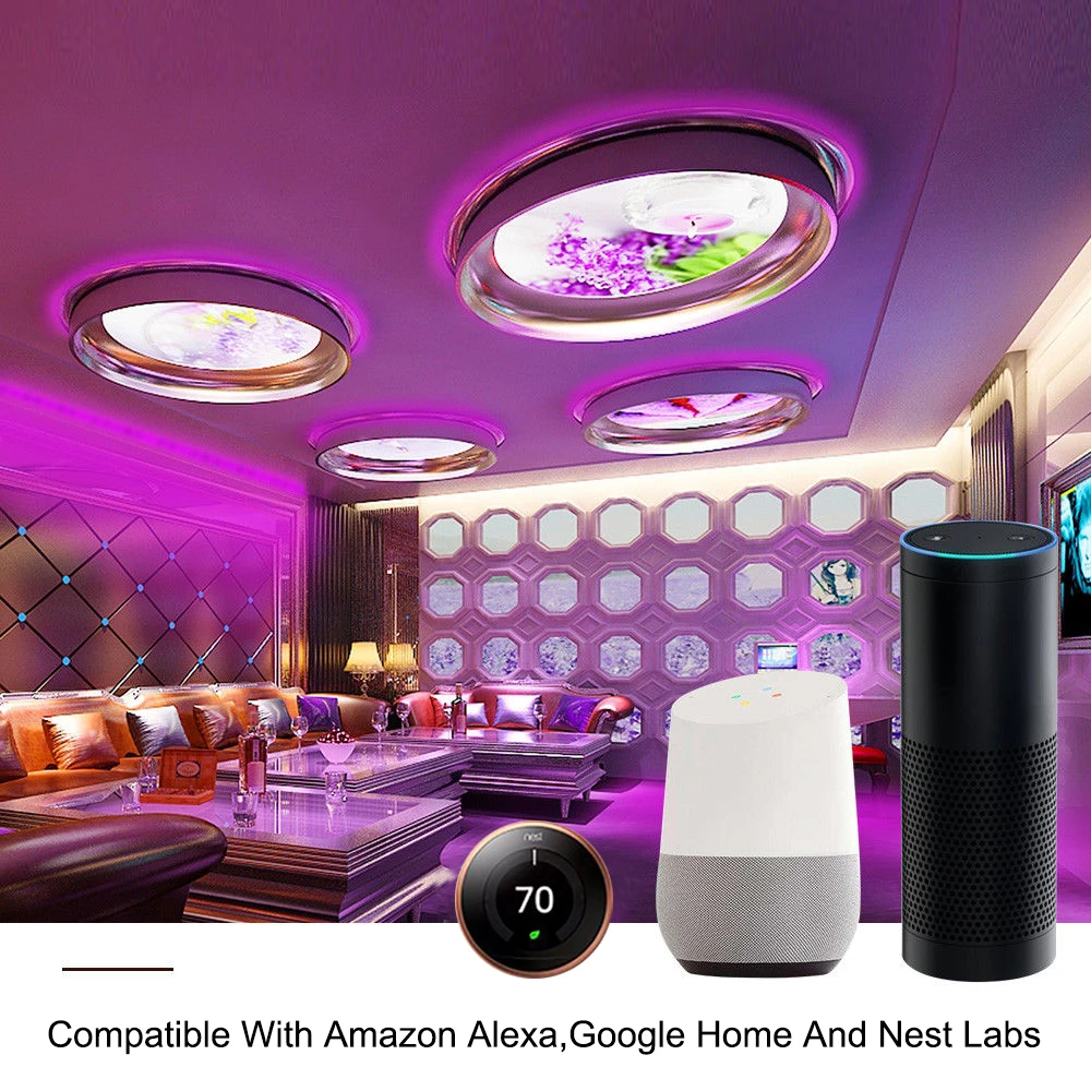 5050 rgb контроллер с Wi Fi светодиодные полосы света 5 м 30 60 Светодиодный/м
