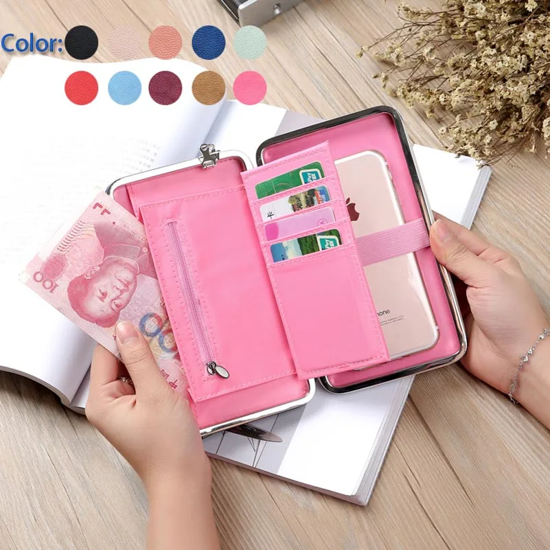 Luxury Women Wallet Phone Bag Leather Case For iphone X 8 7 6 6s Plus For Samsung Galaxy S9 8 Plus Note 8 3 4 Huawei Mate 10 Pro (2)
