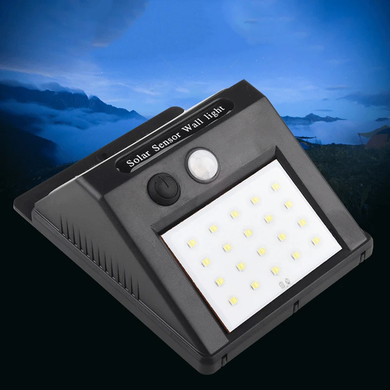 4pcs/lot 20/30/48LEDs Waterproof Solar Light PIR Motion Sensor Solar Wall Lamp Outdoor Garden Solar Light Energy Saving Lamp