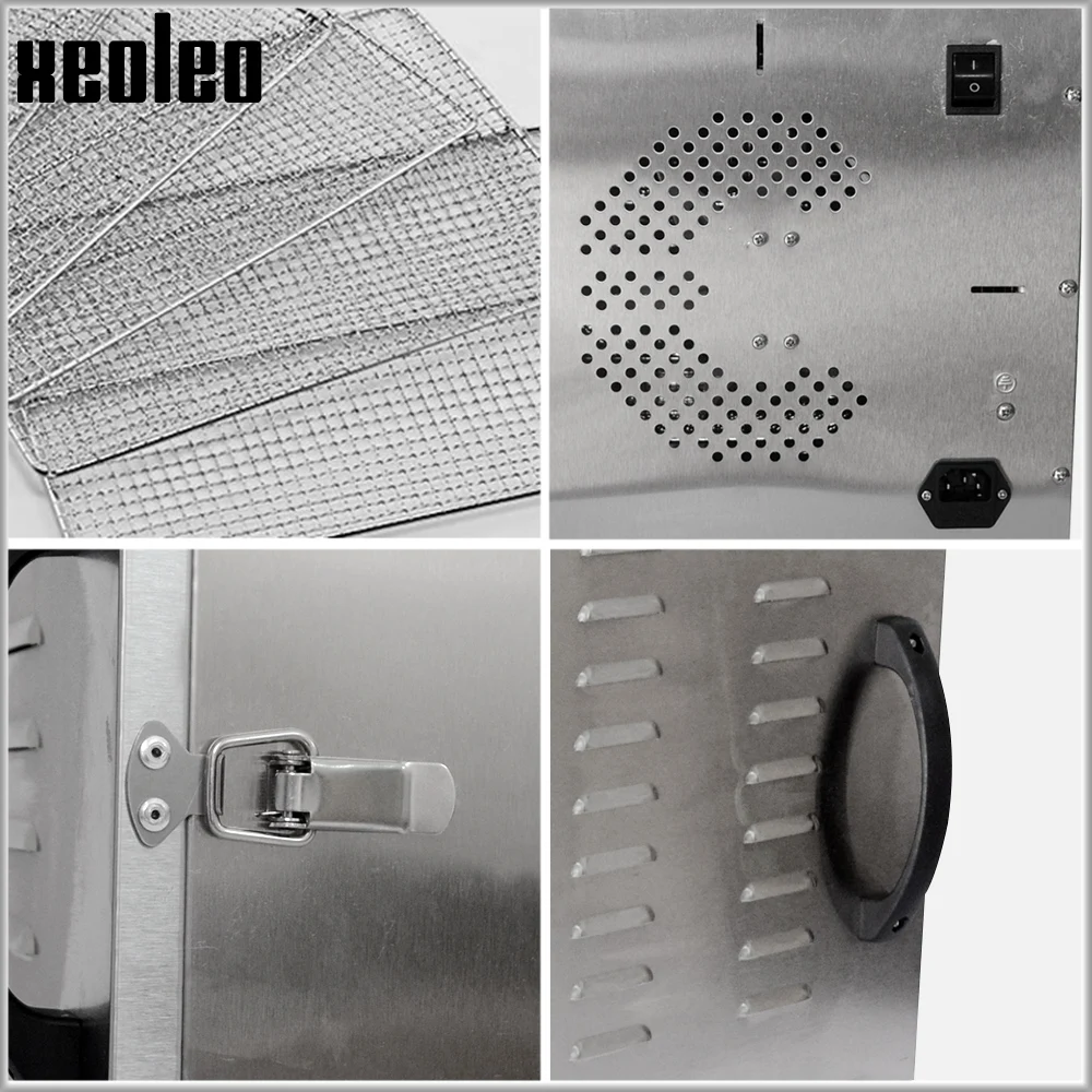 XEOLEO 6 Trays dehydrator food machine Stainless Food and fruit dehydrator 400W household 25-35dB Food dryer With timing 5
