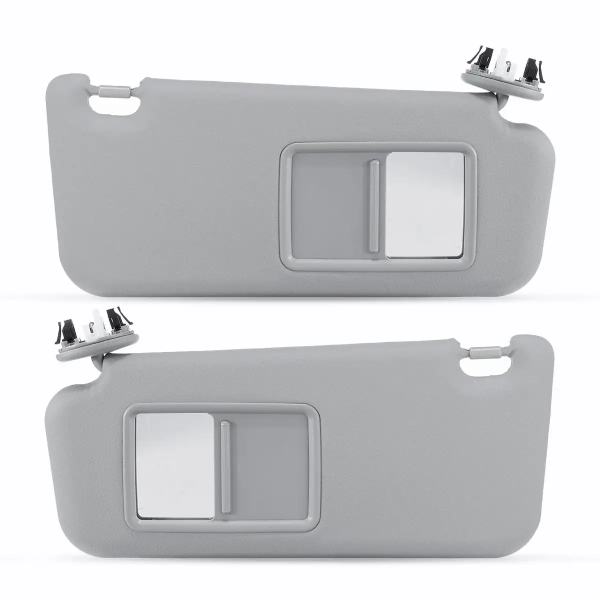 NEW 1PCS Left/Right Car accessories Gray Beige Sun Visor with Make-up Mirror and Screws For Toyota RAV4 2006-2009 74320-42501-A1