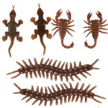 2 шт Мода Хэллоуин, привидения дом забавная пародия Игрушка имитация многоножки, Скорпион, дом ящерица веселые игрушки в виде скорпионов