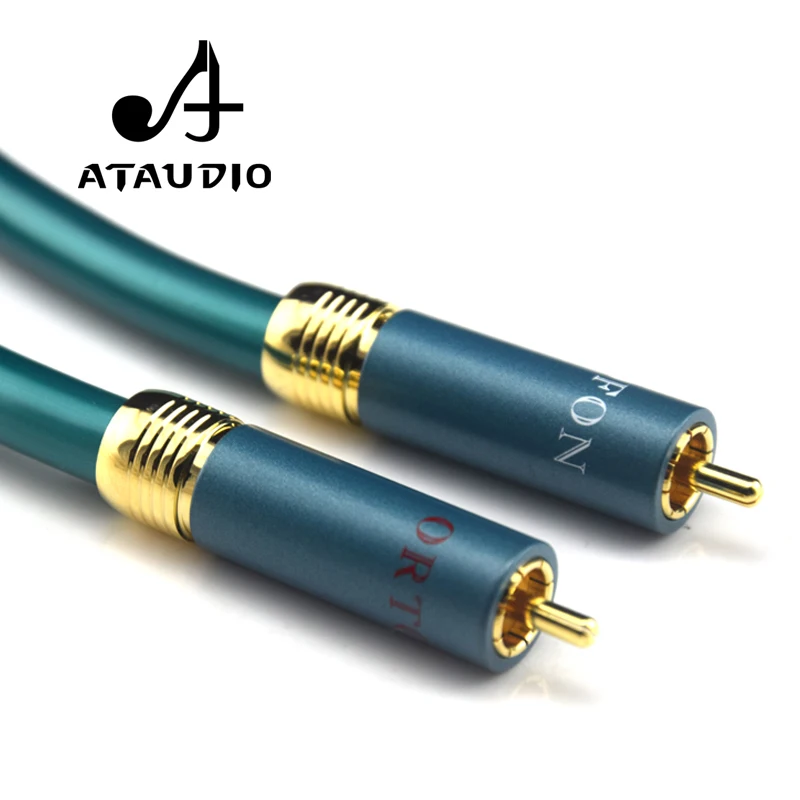 ATAUDIO Hifi Ortofon RCA Cable Hi-end CD Amplifier Interconnect 2RCA to 2RCA Male Audio Cable 1m 2M ATAUDIO Hifi Ortofon RCA Cable Hi-end CD Amplifier Interconnect 2RCA to 2RCA Male Audio Cable 1m 2M