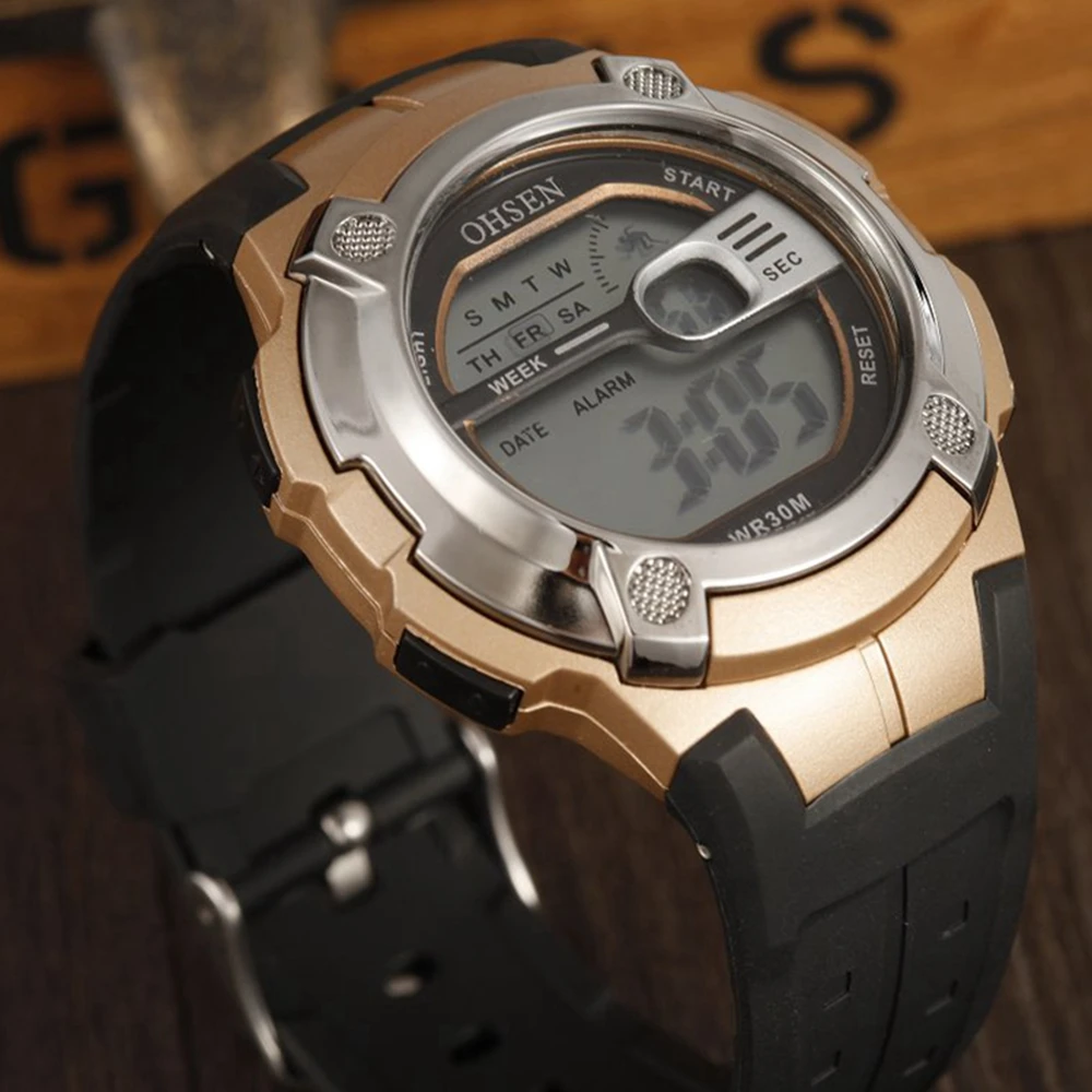 

OHSEN Children Watch Cool Kids Watches Sport Fashion Watch for Child boys Rubber Band Children Digital LED Wristwatches Relojoes