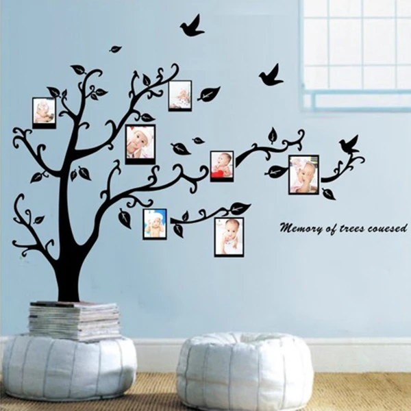 home black tree design wall stickers 5070 cm art mural sticker wall sticker for home office bedroom wall stickers decor