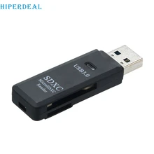 HIPERDEAL Универсальный кард-ридер Ультра высокоскоростной 2 в 1 USB 3,0 кард-ридер флэш-адаптер микро-sd SDXC# 6D
