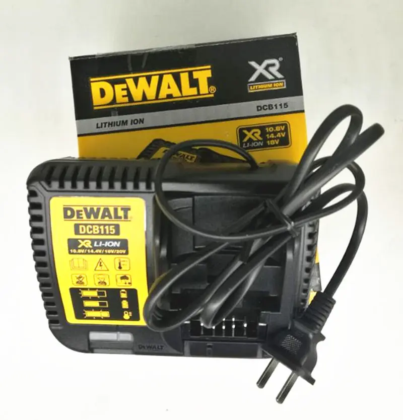 Зарядное устройство DCB115 для Dewalt 10,8 V 14,4 V 18 V 20 V DCB123 DCB125 DCB127 DCB140 DCB141 DCB142 DCB143 DCB144 DCB145 DCB180 DCB181