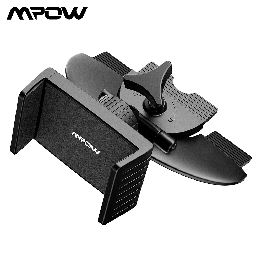 

Mpow Universal Car Phone Holder CD Slot Car Mount One-touch Cradle Stand With 360 Degree Rotation For 4-6 Inch Phone iPhone X /8
