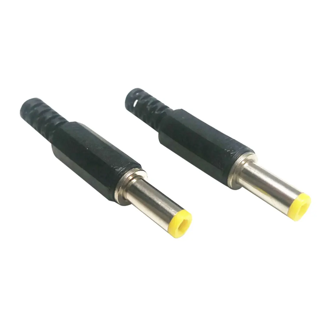 

5.5mm x 2.5mm DC Power Plugs Male Barrel Connectors Black and Yellow 6pcs/set