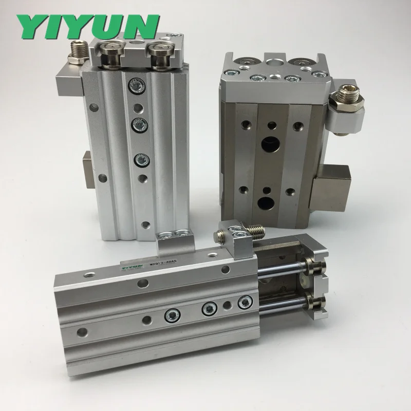 Yi yun guide precision pneumatic Sliding table MXQ12-10BS MXQ12-20BS MXQ12-30BS MXQ12-40BS MXQ12-50BS MXQ12-75BS MXQ12-100BS
