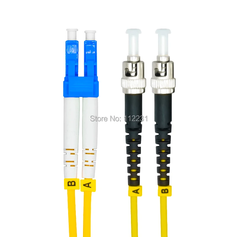 

1Meters LC to ST Duplex Singlemode Optical Fiber Patch Cord Cable,LC/PC-ST/PC,3.0mm,9/125 LC-ST 1M