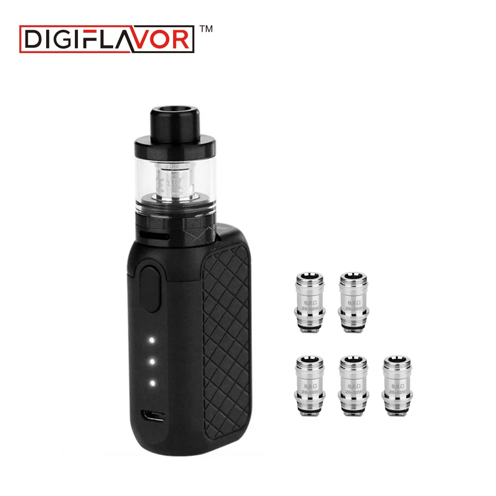 

Digiflavor Ubox Electronic Cigarette Starter Kit Built-in 1700mah Battery & 2ml Tank Atomzier with Extra 5pcs 0.5ohm Utank Coils