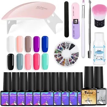 

19pcs/Kit Lucky UV Gel Nail Polish Manicure Set Professional DIY Nail Art Kit Lucky Lacquer Semi Permanent Manicure Gelpolish