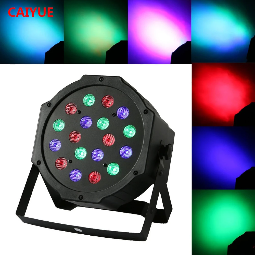 

Stage Light LED Par DJ Disco with Music-activated Auto-run and DMX512 Control Mode Different Colors Combinations of RGB Rotating
