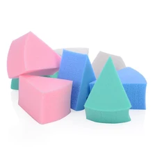 Горячая 8 шт порошок слоеный треугольной формы мягкий яркий цветной латексный макияж порошок слоеный женский SJ66