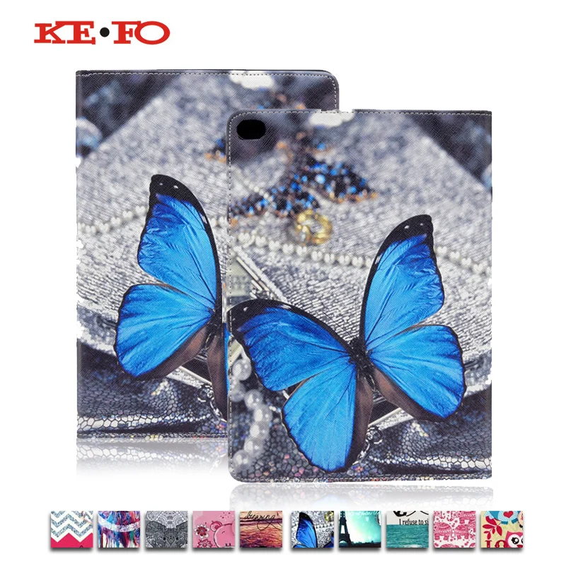 

For Apple iPad Air 2 case Plaid Design Folio PU Leather e-book cases for iPad 6 Cover Tablet Accessories S4D69D