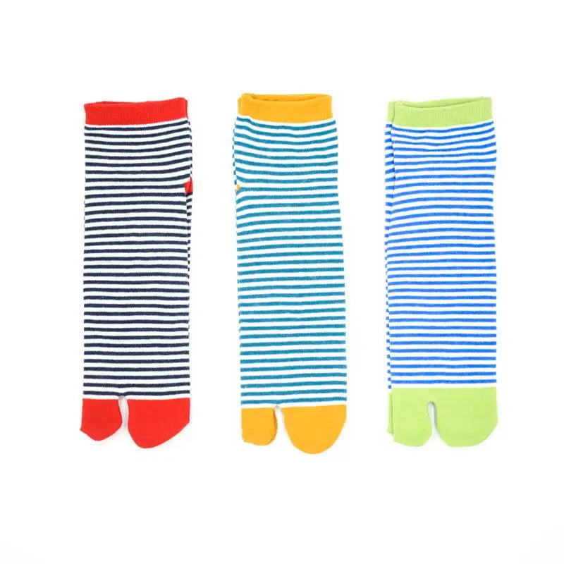 3 пары японские носки хлопковые женские двухпальчивые Сабо носки