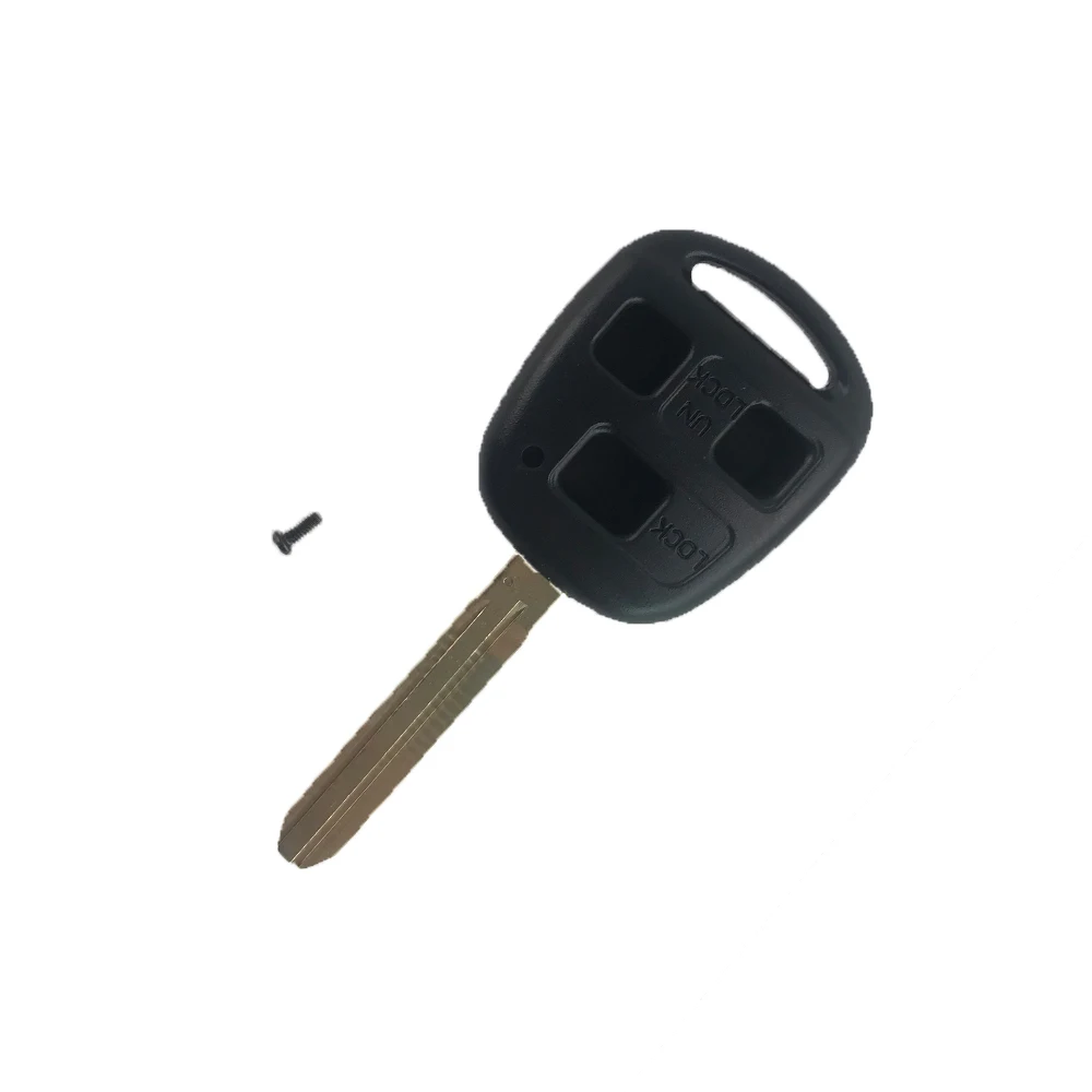 

3 Buttons Remote Key Fob Shell Case Replace Fits Toyota Avensis Yaris Auris