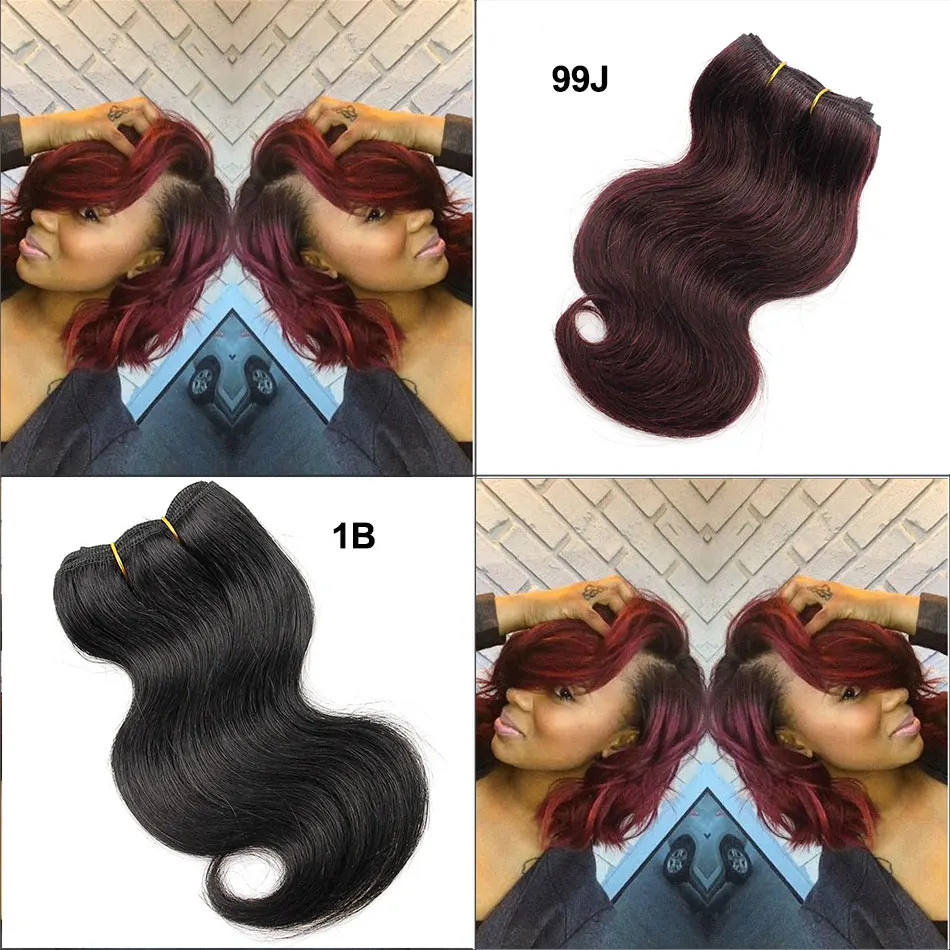 8inch 4pcs 200g Top Brazilian Virgin Hair Body Wave Human Hair