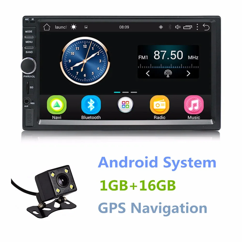 Double Din Android 6 0 Quad Core 1GB 16GB font b Car b font Stereo 7