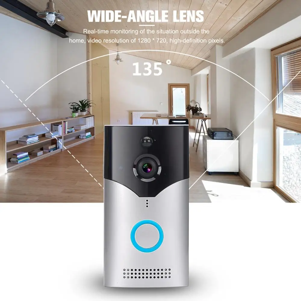 

HAHI D03 Wireless IP Wifi Video Door Bell Video Intercom WIFI Doorbell Camera Night Vision PIR Alarm Security Camera
