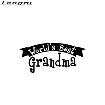 

Langru Worlds Best Grandma Vinyl Decal Car Sticker Car-styling Decorative Jdm