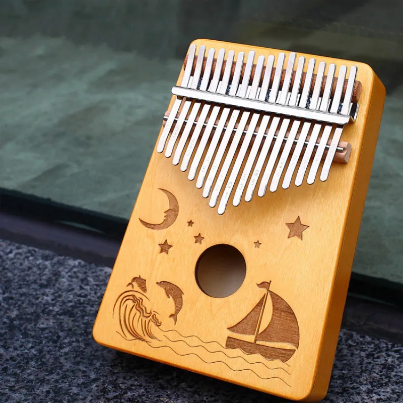 17 клавишный палец Kalimba Mbira Sanza «пианино для больших пальцев» карманный размер начинающих поддерживающая сумка клавиатура Marimba деревянный музыкальный инструмент