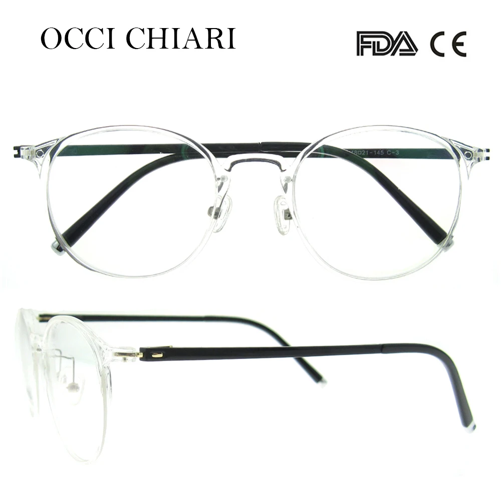 

OCCI CHIARI Italy Designer Acetate Prescription Eyeglasses Transparent Eyewear Frame Clear Glasses Frame W-CORTIS