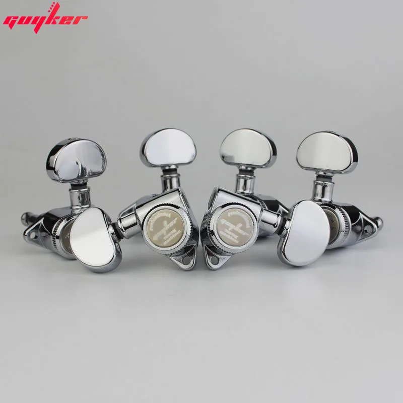 

1 Set GUYKER 3R3L Locking String Sealed Tuning Key Pegs Tuners 1:21 Set Replacement for LP SG Style Electric or Acoustic Guitars