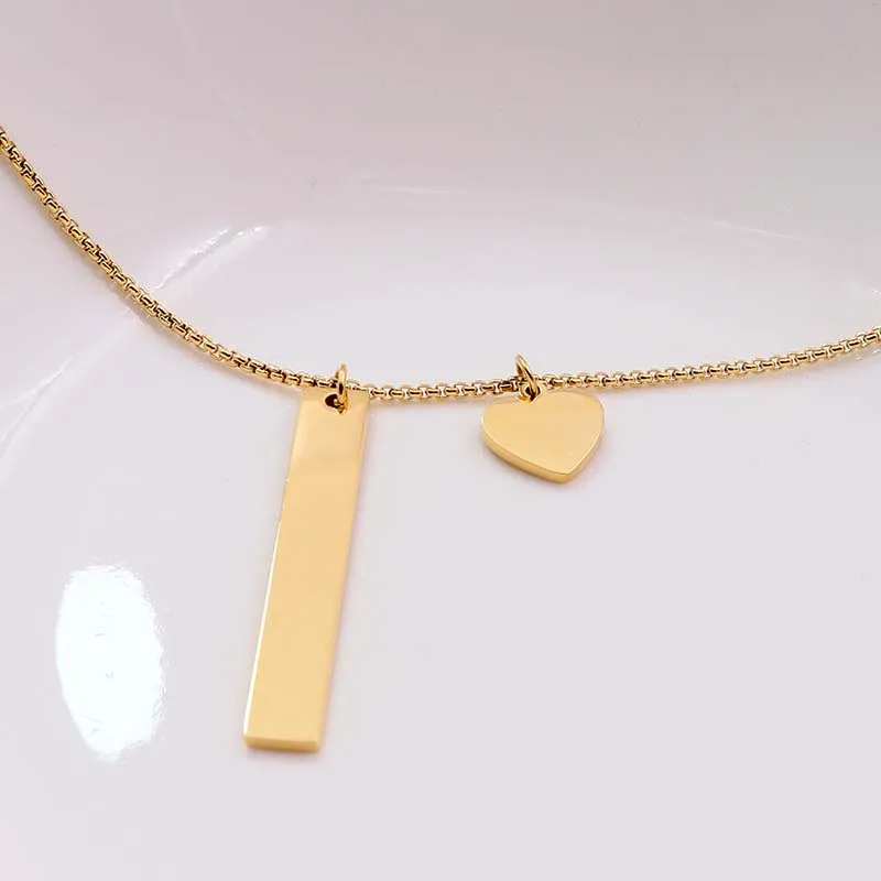 Gold Heart Necklace (2)