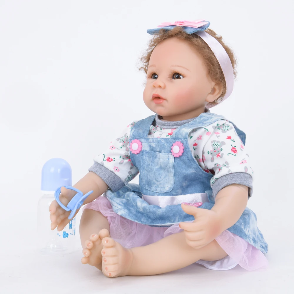 55 см Reborn Baby Doll Дети Playmate подарок для девочек 22 &quotткань тела Alive мягкие игрушки