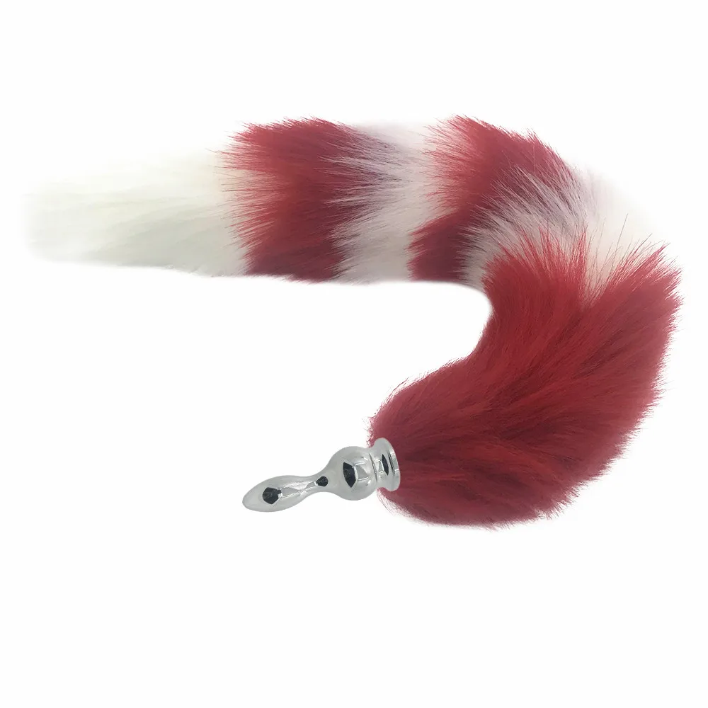 Fox Tail Anal Plug 80cm Super Long Stainless Steel Metal Butt Sex Toys For Women Products | Красота и здоровье