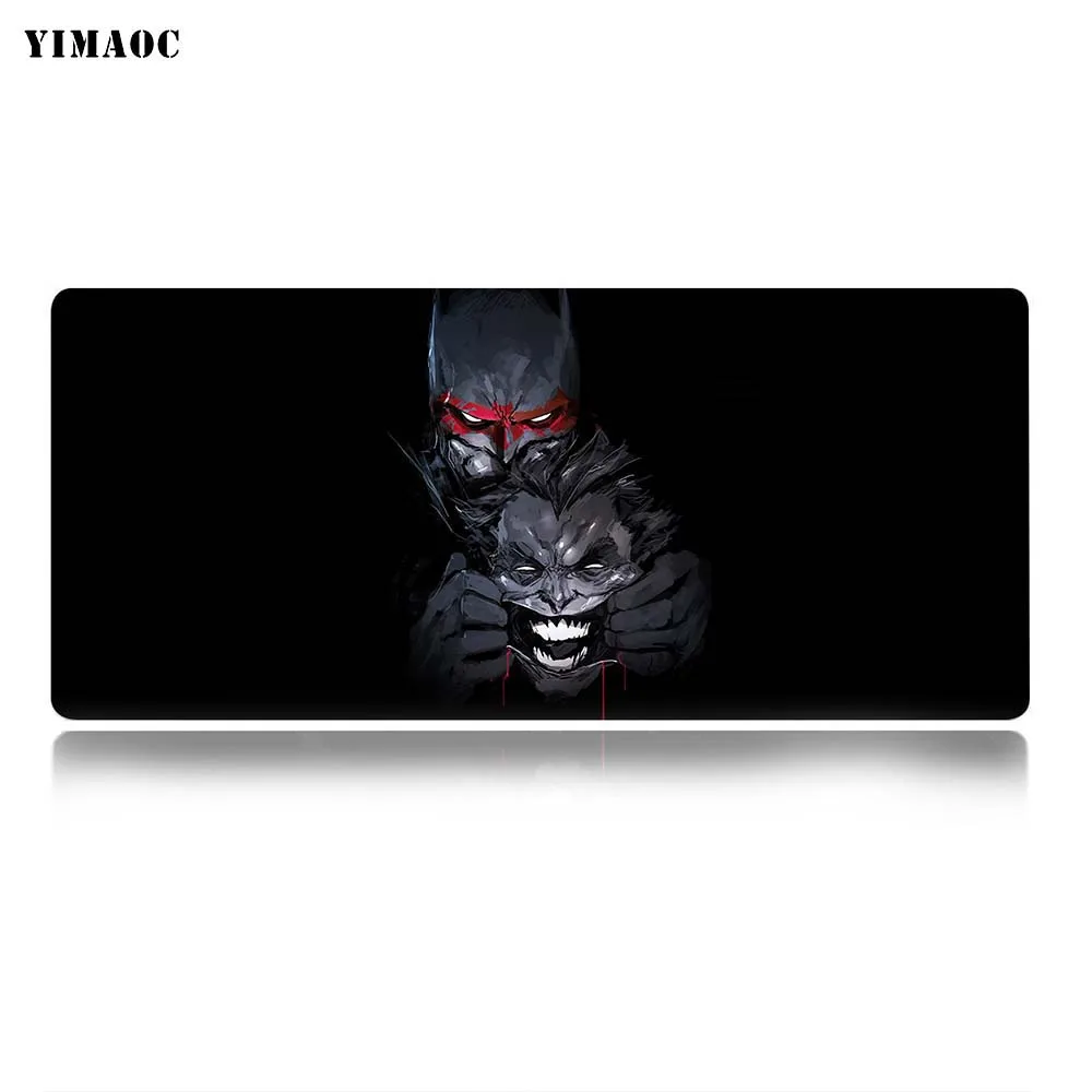 Yomaoc Бэтмен Джокер коврик для мыши 30x80 см компьютерная коврик для мыши Противоскользящий натуральный резиновый игровой коврик для мыши - Цвет: MP3 30x80cm