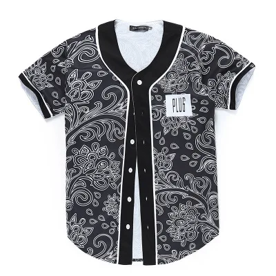 Новая модная бейсбольная рубашка унисекс, летняя стильная камуфляжная рубашка с коротким рукавом, Уличная Повседневная камуфляжная футболка в стиле хип-хоп, Homme - Цвет: shirt 04