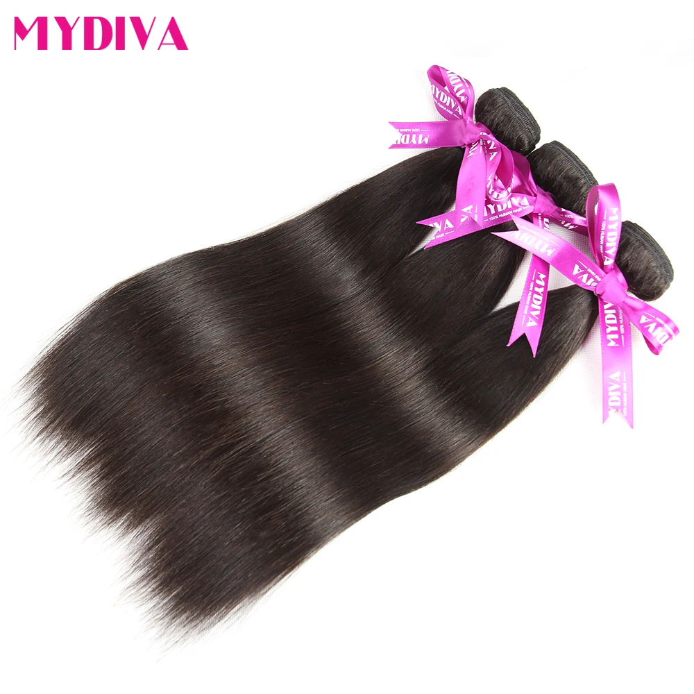 Mydiva 13''*4'' Ear To Ear Lace Frontal With Hair Bundles Peruvian Straight Natural Color 4Pcs/Lot Non-Remy Human Hair Extension Mydiva 13''*4'' Ear To Ear Lace Frontal With Hair Bundles Peruvian Straight Natural Color 4Pcs/Lot Non-Remy Human Hair Extension