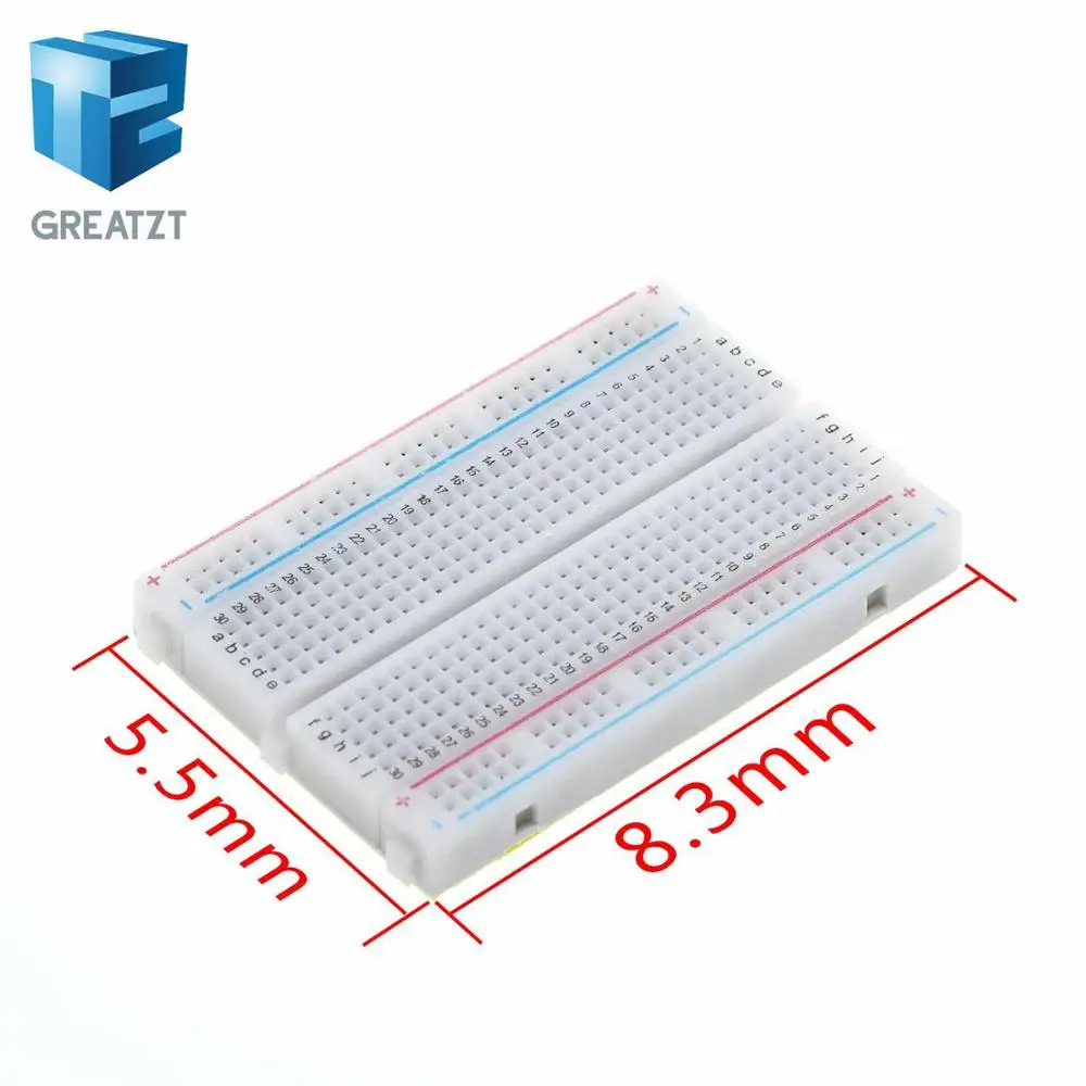 Starter Kit for arduino Uno R3- Bundle of 5 Items: Uno R3, Breadboard, Jumper Wires, USB Cable and 9V Battery Connector