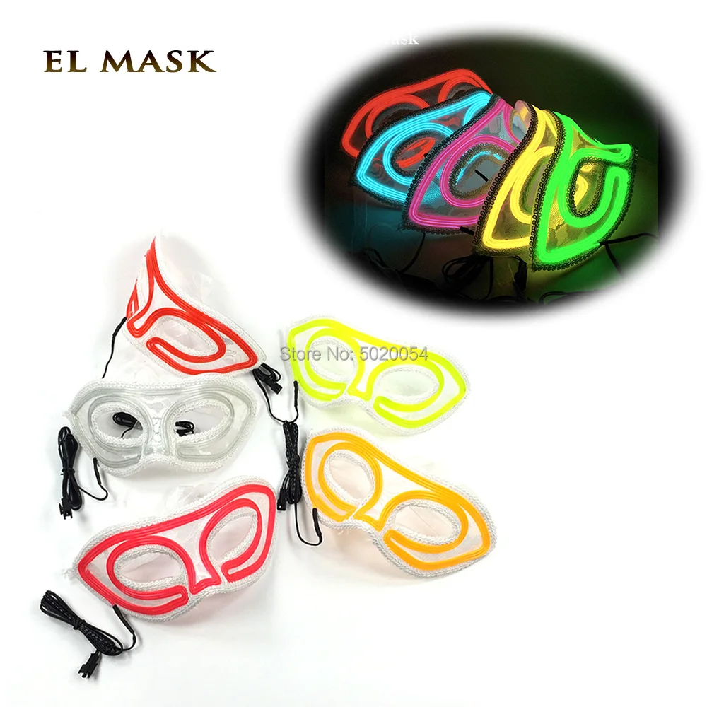 GZYUCHAO EL EVA Marshmello DJ EL Wire полный косплей с маской для лица шлем светодиодный маска для танцев DJ клуб бар, ночной клуб