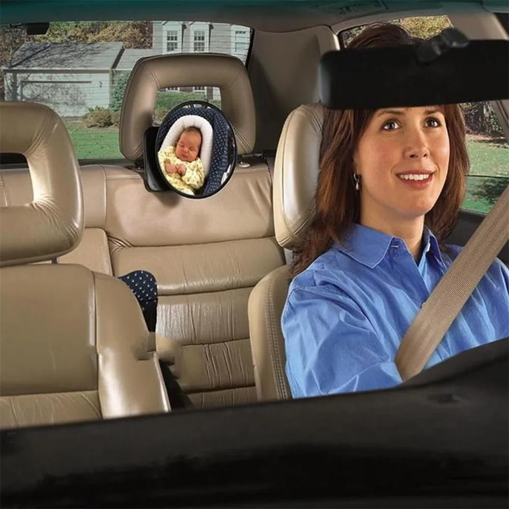Автомобильное зеркало на заднее сиденье, зеркало заднего вида для ребенка, легко драгоценное, регулируемое, безопасное, переднее, для ухода за младенцем, квадратное