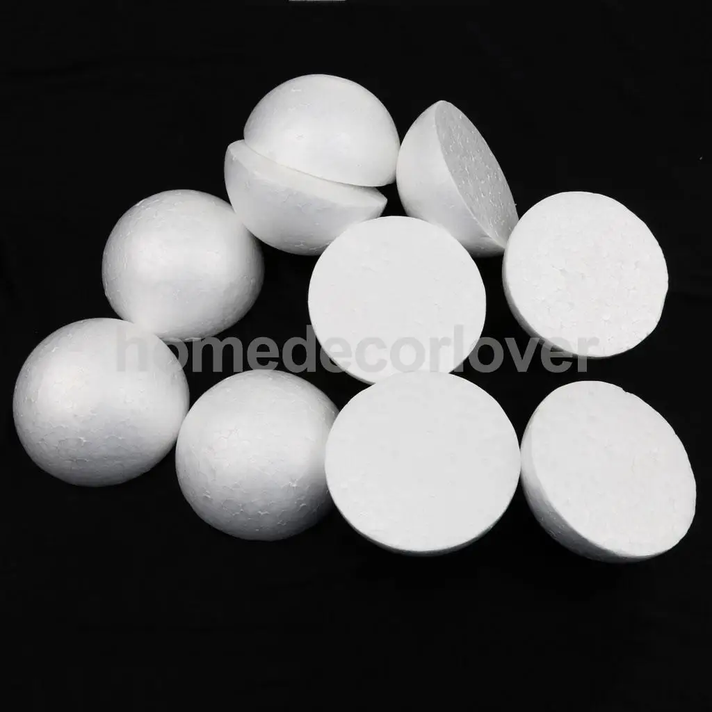 10pcs 7cm Cone Modelling Polystyrene Styrofoam Ornaments DIY Crafts White