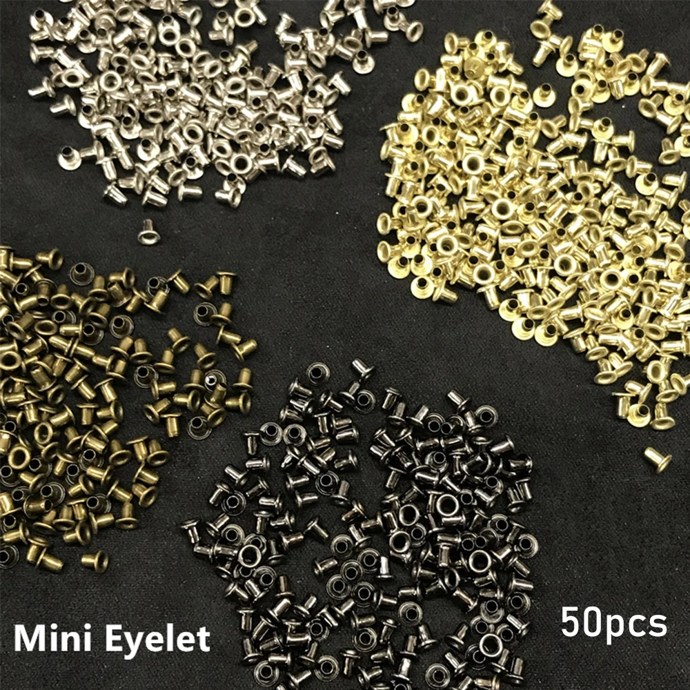 Metal Mini Eyelet Buttons for DIY Doll Clothes Shoes Bags