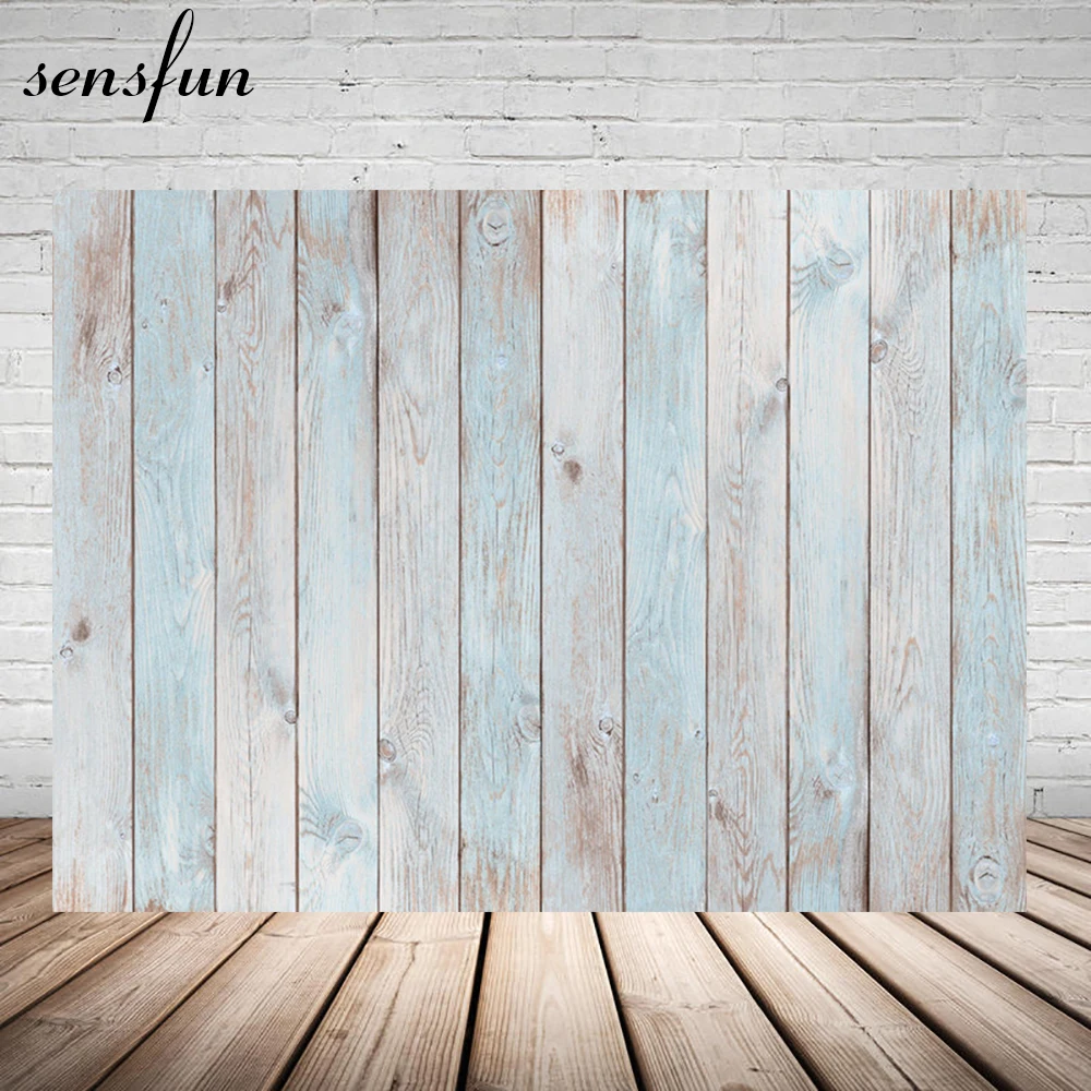 

Sensfun Wooden Boards Fade Peeled Texture Portrait Photographic Background Photocall Photography Backdrops For Photo Studio