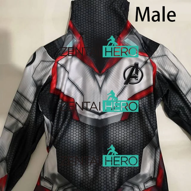 Avengers 4 Untitled Avengers Movie Team Cosplay Costume 3D Print Female Muscle Avengers Endgame Film Quantum Realm Bodysuit