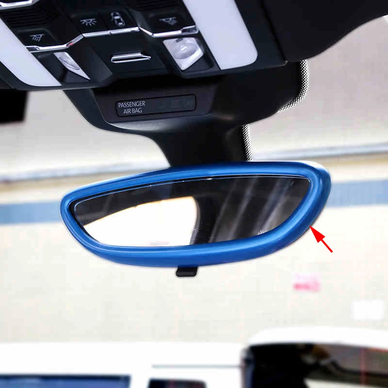 Chrome ABS Rear View Mirror Interior Moulding Trim Cover for Porsche