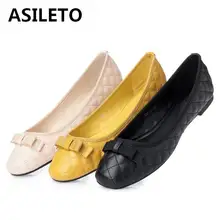 ASILETO/Модные женские балетки на плоской подошве в Звездном стиле; женская обувь; Красивая Женская кожаная обувь на плоской подошве; Sapatos Mujer; T119