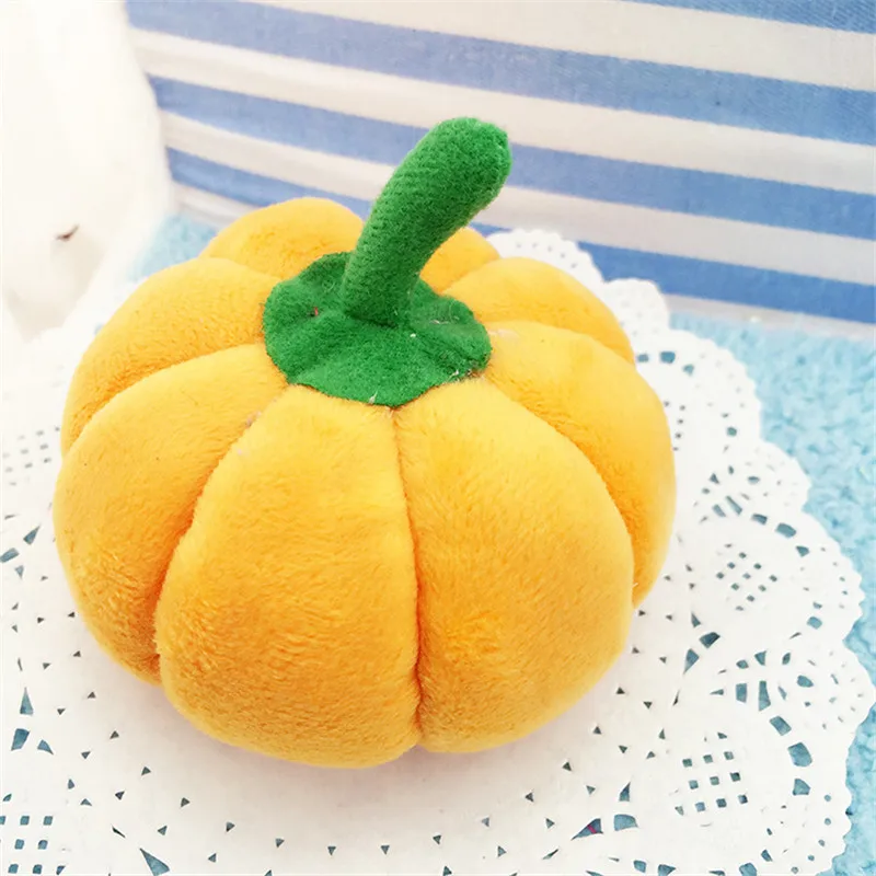 

Pet Puppy Chew Squeaker Pumpkin Dog Cat Toys Vintage Pet Squeak Toys Bite Chew Toy Cleaning Tooth Halloween Toy Pet Supply 10 CM