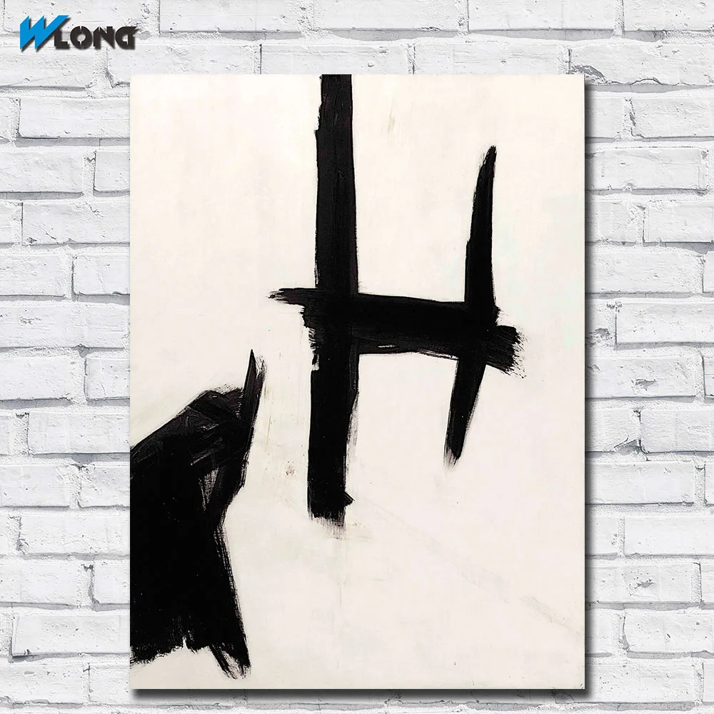 Модная настенная картина большого размера с абстрактным изображением franz _ kline