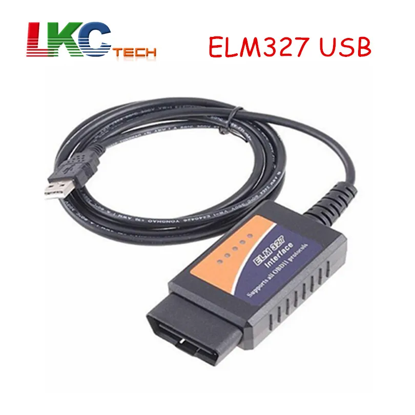 ELM327 USB интерфейс OBD ii obd2 автомобиля диагностическое сканирующее устройство с интерфейсом ELM 327 Программное обеспечение USB версия V1.5