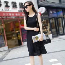 

2017maternity dress comfortably thin vest maternity dress large size pleated long loose chiffon