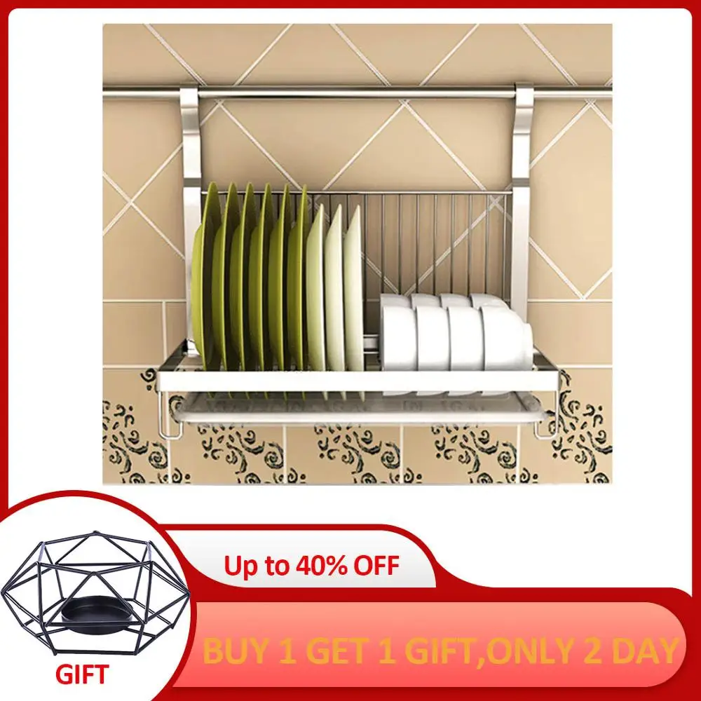 

HIPSTEEN Folding Hanging Kitchen Storage Holders Draining Rack Plates Organizer Tableware Stoarge Shelf